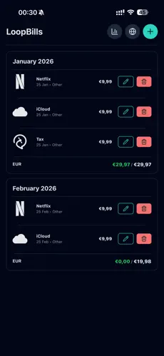LoopBills screenshot 2