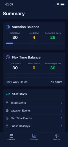 VacPlaner screenshot 2